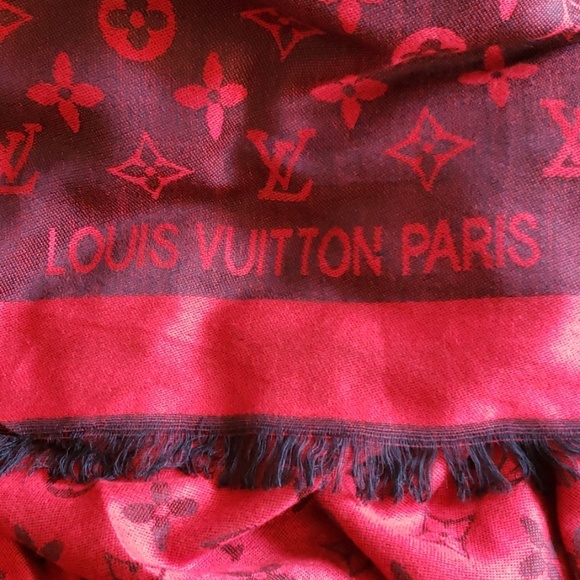AUTHENTIC LOUIS VUITTON MONOGRAM SCARF/SHAWL - Picture 5 of 8